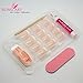 False Nails by Bling Art White French Manicure Fake Medium Tips with Glue