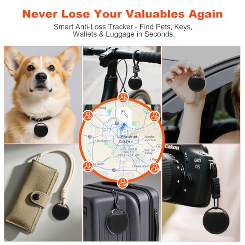 KozyOne Android Air Tracker - Etiqueta de Seguimiento Inteligente para Mascotas, Llaves y Equipaje con Seguimiento Global en Tiempo Real a través de la aplicación Find Hub de Google, 2 Unidad