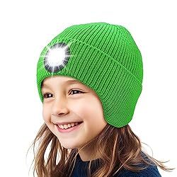 TOUCH TWO LED Beanie Hat with Light for Kids, USB