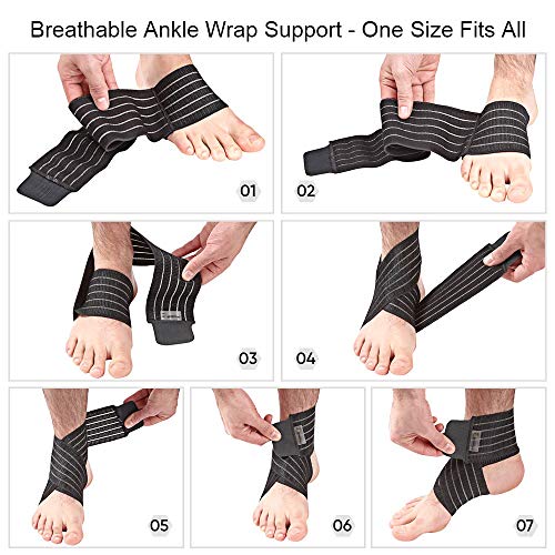 Self-Adhesive-Adjustable-Ankle-Support-Wrap-Breathable-Ankle-Brace-to-Aid-Recovery-Comfortable-Ankle-Strap-to-Improve-Circulation-and-Protect-Against-Strains-Sprains-One-Size-Fits-All