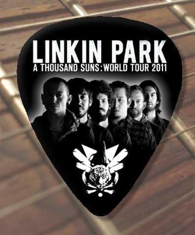 Printed Picks Company Linkin Park 2011 Tour Premium Guitar Pick x 5 Medium