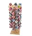 D & J Lollipop Stands 96 Hole Solid Wood Cake Pop Stand and Lollipop Holder Display, Square Base