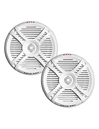 Pyle 250 watt 6.5 inch de 2 Vías altavoces Marino, Blanco