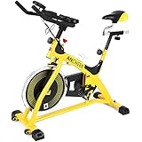 ANCHEER Indoor Cycling Bike, Belt Drive Indoor Exercise Bike With 40LBS Flywheel, Pulse