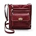 Crossbody Leather,Clearance! AgrinTol Womens Leather Satchel Crossbody Shoulder Messenger Bag (Red)