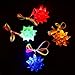 Dazzling Toys Halloween Light Up Necklace – Pack Of 12 LED Crystal Star Necklaces, Glow In The Dark Party Supplies, Christmas Safety Lights For Kids & Adults, Neon Jewelry Lightup Bulb For Parties