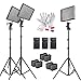 Aputure Amaran AL-528KIT(AL-528S2 + AL-528W) 528 Led Video Light Panel Studio LED Lighting Kit with Light Stand, Sony NP-F960 Battery Pack and Pergear Clean Kit