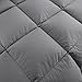 ROSECOSE Luxurious Medium Weight Goose Down Comforter King Size Duvet Insert All Seasons Hypo-allergenic 1200 Thread Count 750+ Fill Power 100% Cotton Shell Down Proof Tabs Gray (King, Gray)