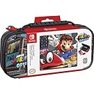 NINTENDO SWITCH DELUXE MARIO ODYSSEY TRAVEL CASE, PREMIUM HARD CASE MADE WITH PU LEATHER, ORIGINAL ODYSSEY ART. SECURE FIT FOR SWITCH, DESIGNED TO PROTECT SWITCH'S ANALOG STICKS, 2 MULTI-GAME CASES