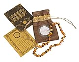 Baltic Amber Teething Necklace For Babies (Unisex)- Drooling Problem & Pain Reduce Properties. Certification Guaranteed - Nature Made - Highest Quality Handmade Jewelry. Mothers Approved Remedies.
