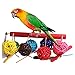 NNDA CO Colorful Pet Parrot Toy Bird Bell Ball For Parakeet Cockatiel Chew Fun Cage Toys,23x10cm/8.97x3.9