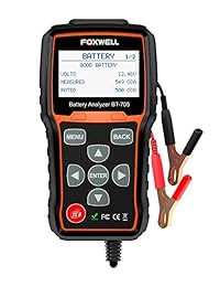 FOXWELL BT705   Comprobador de carga de batería para automóviles y camiones de alta resistencia, 100   2000 CCA, 12 V, 24 V, para sistema de carga y arranque de coche