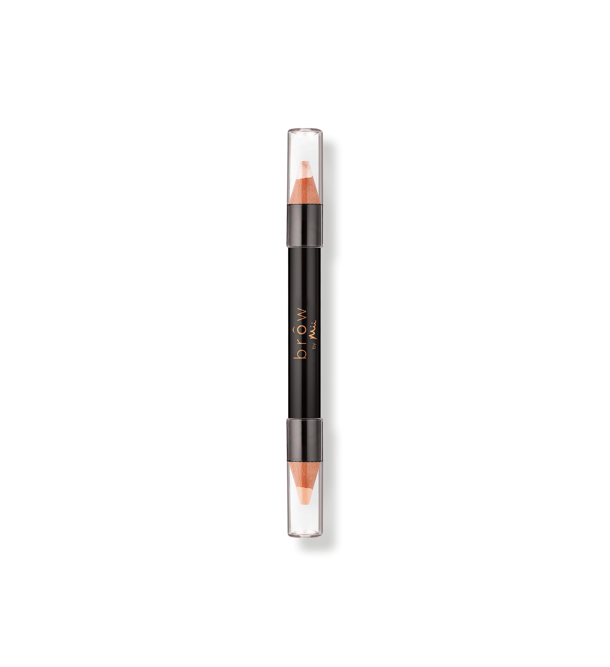 Mii Cosmetics Brow by Mii Conceal & Contour Duo, Dual-Ended Eyebrow Concealer & Brow Highlighter, Highlights & Defines Eyebrows, Creamy & Blendable, Perfectly Peach