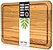 Wood Cutting Board B.Brown Original American Cutting Board Great For Serving and Chopping (9.4x13.5 In)