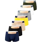 HUOPAOSHUO 602 Men's flat cornered underwear softlight and comforttable Moisture Wicking youth boxs briefs sever pack