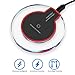 Wireless Charger, Slepwel Wireless Charging Pad for Samsung Note 8, S8/S8 Plus/S7/S7 Edge/S6, Apple iPhone 8/8 Plus, iPhone X, Nexus 7/6/5/4, Nokia Lumia 920, LG and More (Black)