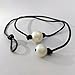 Freshwater Pearl Choker on Leather Cord for Women with Single AA Quality Bead Necklace Handmade Jewelry by Wiw 14