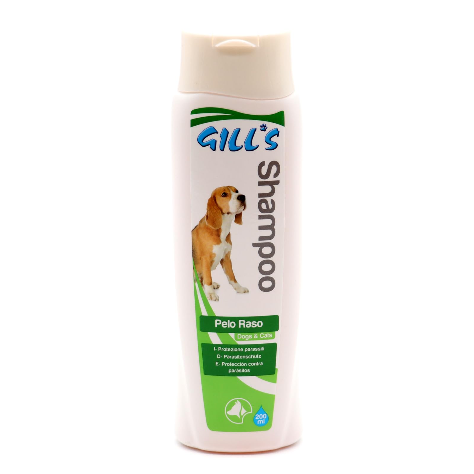 Croci Gill's - Short Hair Shampoo, shampoo for short haired dogs, sanitizing protects against parasites, delicate on the skin, 200ml