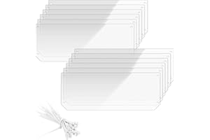 TiereCare Cage Liner with Zip Ties - 13.8" x 5.1" Smooth Beveled Side Guards for C&C Metal Wire Playpen - Clear Plastic Scatter Guard for Rabbits, Guinea Pigs, Ferrets Cage