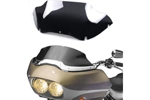 MZYPARTS Motorcycle 9.5" Black Windscreen Wind Splitter Windshield For 1998-2013 Harley Davidson Road Glide Harley Road Glide