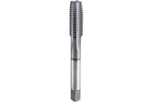 HARFINGTON M12x1.75 Metric Thread Tap 6542 Cobalt High-Speed Steel TiCN Coated Plug Tap Right Hand Straight Flutes Screw Thre