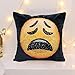 Mermaid Sequin Pillow Case,SNUG STAR Reversible Emoji Cushion Cover Changeable Face Pillowcases DIY Decorative Pillowcase for Sofa Home Decor 16 X 16