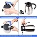 BESTEK Coffee Carafe Double Wall Vacuum Insulated Stainless Steel Thermal Carafe Heat Cold Retention Beverages Carafe For Coffee Milk Tea Fruit Juice With Lid Thermal Pitcher,50 Ounce