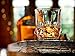 Ashcroft Imperial Whiskey Decanter Set - Lead Free Crystal Glasses for Scotch, Rum, Old Fashioned 5 Piece
