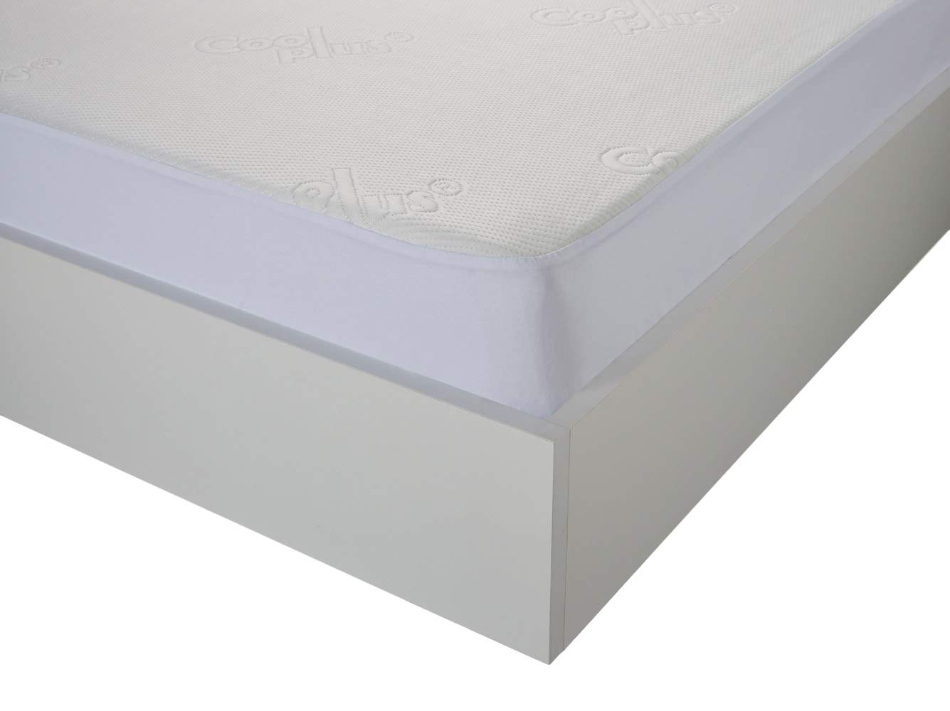 TODAY Absorbent Polyester Mattress Protector 160/200 Cool Plus, White