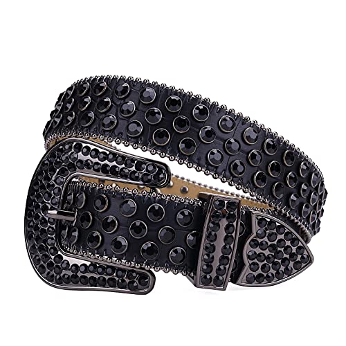 Western Bling Bling Rhinestone Belts For Men Women Fashion Crystal