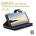 Gear Beast Galaxy Note 8 Wallet Case, Flip Cover Dual Folio Case Slim Protective PU Leather Case 7 Slot Card Holder Including ID Holder Inner Pockets Wristlet for Men and Women