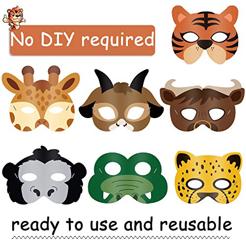 16 piece animal masks animal costume party favors with 16 different animal face for petting zoo farmhouse jungle safari theme birthday party halloween masks dress up party supplies pricepulse