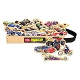 T.S. Shure Race Cars Wooden Magnets 20 Piece MagnaFun Set
