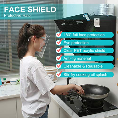 [Fulfillment by Amazon] Sunzel Face Shields Set with 10 Replaceable Anti Fog Shields and 5