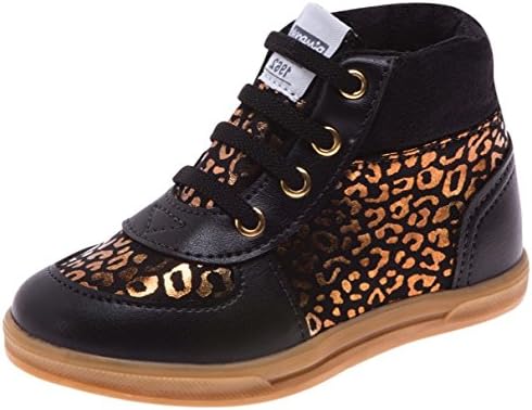 Pimpolho Little-Boy Toddler Urban Kids Black/Gold Fashion Sneakers 7.5 M US