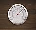 Bjerg Stainless Steel Outdoor Thermometer, 12 Inch, Round (Silver)