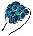 Peacock Feather Headband,Fascigirl Boho Peacock Feather Hair Clip Bridal Headpiece Women Peacock Headwear Exaggerated Hair Accessories for Halloween Party
