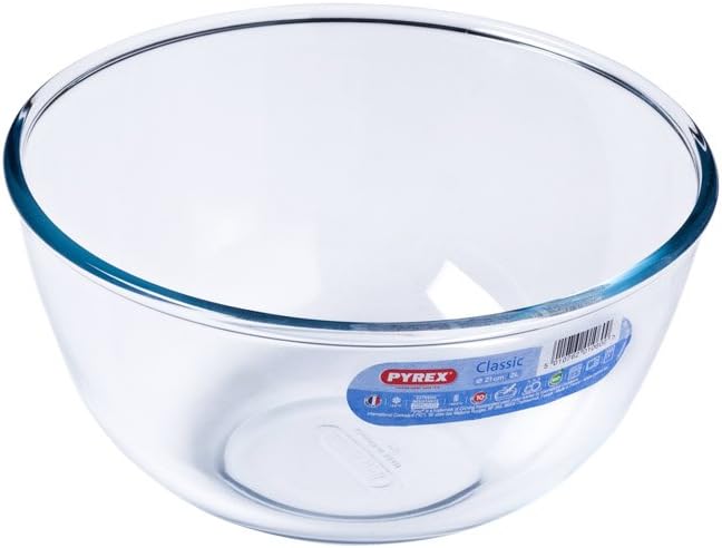 Pyrex - 8023509 - 3 Pieces; Glass Mixing Bowls/Salad Bowl - 0.5 L; 1 L; 2 L - Borosilicate Glass - Heavy Duty - Made in France - Image 5