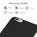PITAKA Minimalist Case Compatible with iPhone 6/6s Case,MagEZ Case Aramid Fiber[aero Crafts Material],Ultra Slim Lightest Strongest Durable Snugly Slim Fit Snap-on Phone Case - Black/Grey(Twill)