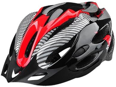 21 Hole Blue-black Carbon Fiber the Non Unibody Cycling Bike Bicycle Helmet for Road Bike and Mountain Bike (red)