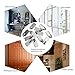 NUOLUX 12pcs Adhesive Stainless Steel Towel Hooks Towel Racks Wall Hooks for Kitchen Bathroom