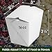 100% Recyclable 16oz White Chinese Takeout Container Boxes 50pk. Leakproof Greaseproof To Go Containers for Restaurants, Events, Parties Bulk Pack, Microwaveable, Stackable Meal Pails for Food Service