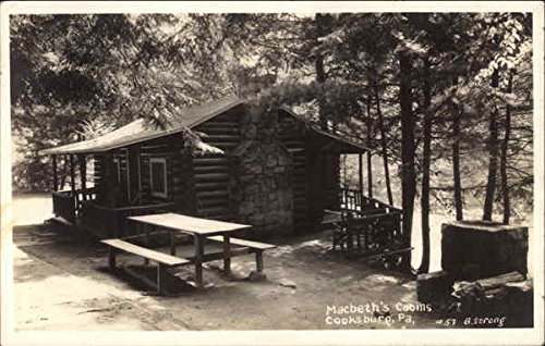 Macbeth S Cabins Cooksburg Pennsylvania Pa Original Vintage