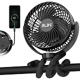 Stroller Fan - 65H 12600mAh Rechargeable Fan, Baby