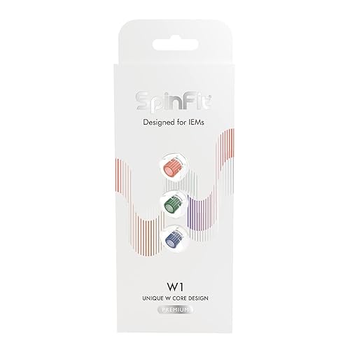 thumbnail image 2 of SpinFit W1 For IEM - L - Patented Medical-Grade Silicone Ear Tips, Double W-Shaped Tube Core, More Stability - Price History 2 of 14