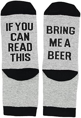 "If you can read this bring me some wine" Socks Christmas Birthdays Gift for Wine Lovers,Funny Socks Lunies