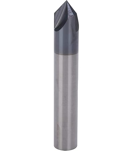 Fraise à Défoncer SpeTool Rainure En V 45° – Tige 6,35 Mm, 4 Cannelures Carbure Revêtu TiAlN – Pour CNC, Gravure, Chanfrein