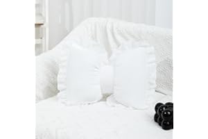 LABAUXITE Bow Pillow Bow Shaped Pillow Decorative, Soft Bowknot Throw Pillow Sofa Lumbar Pillow Car Backrest Cushion,Novelty Bow Pillow Plush Cushion Home & Car Decoration (White)