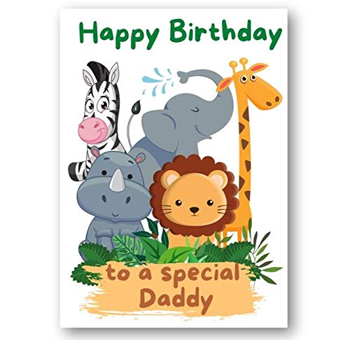 Second Ave Daddy Children's Kids Safari Birthday Card For Him Greetings Card