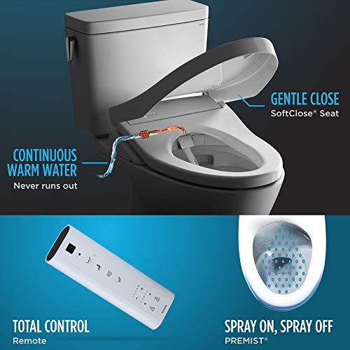 TOTO SW303601 K300 Electronic Bidet Toilet Cleansing, Instantaneous